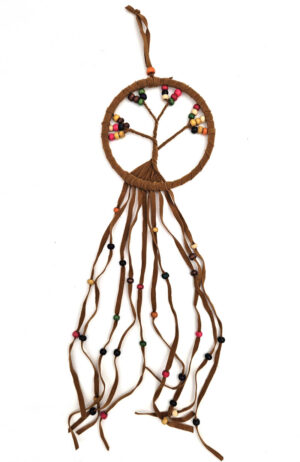 Tree dreamcatcher - brown (12cm)