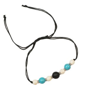 Lava bracelet with Turquoise