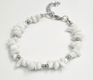Stone Bracelet Rough - White