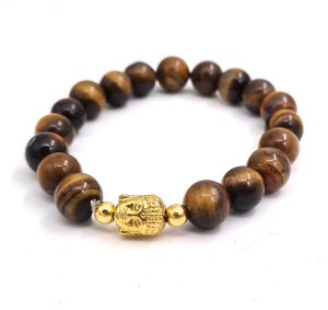 Tiger's eye bracelet - buddha