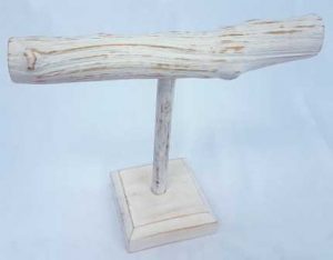 Wood bracelet stand - White (25cm)