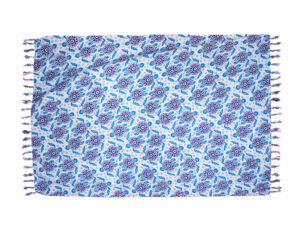 Sarong small turtles - Blue