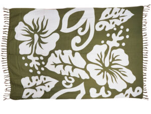 Sarong Flowers - Olive